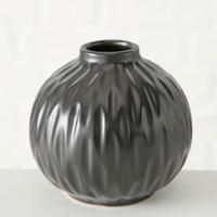 VASE  - Schwarz, Design, Keramik (10/9cm) - Ambia Home