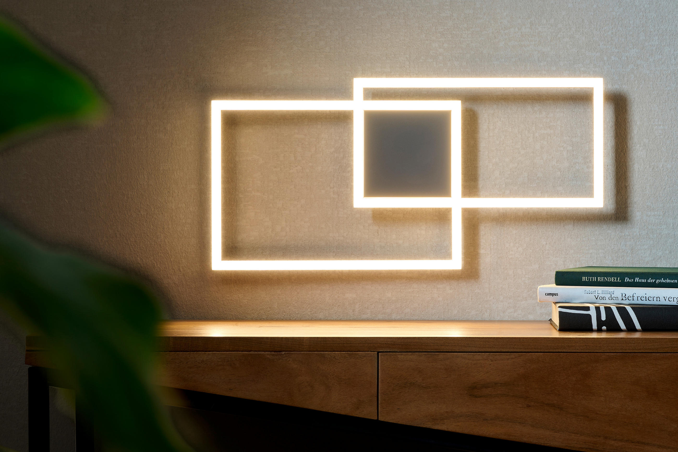 PLAFONIERĂ CU LED - argintiu, Trend, metal (49/24,5/5cm) - Boxxx