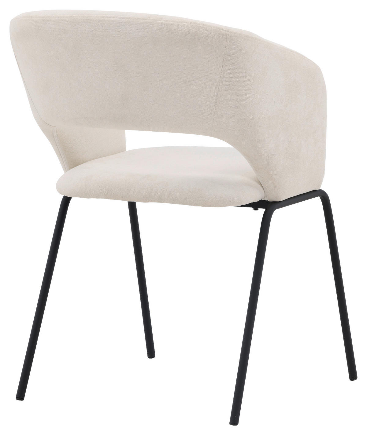 STOLSET 2 styck stål textilväv  - vit/svart, Design, metall/textil (66/86/66cm) - Livetastic