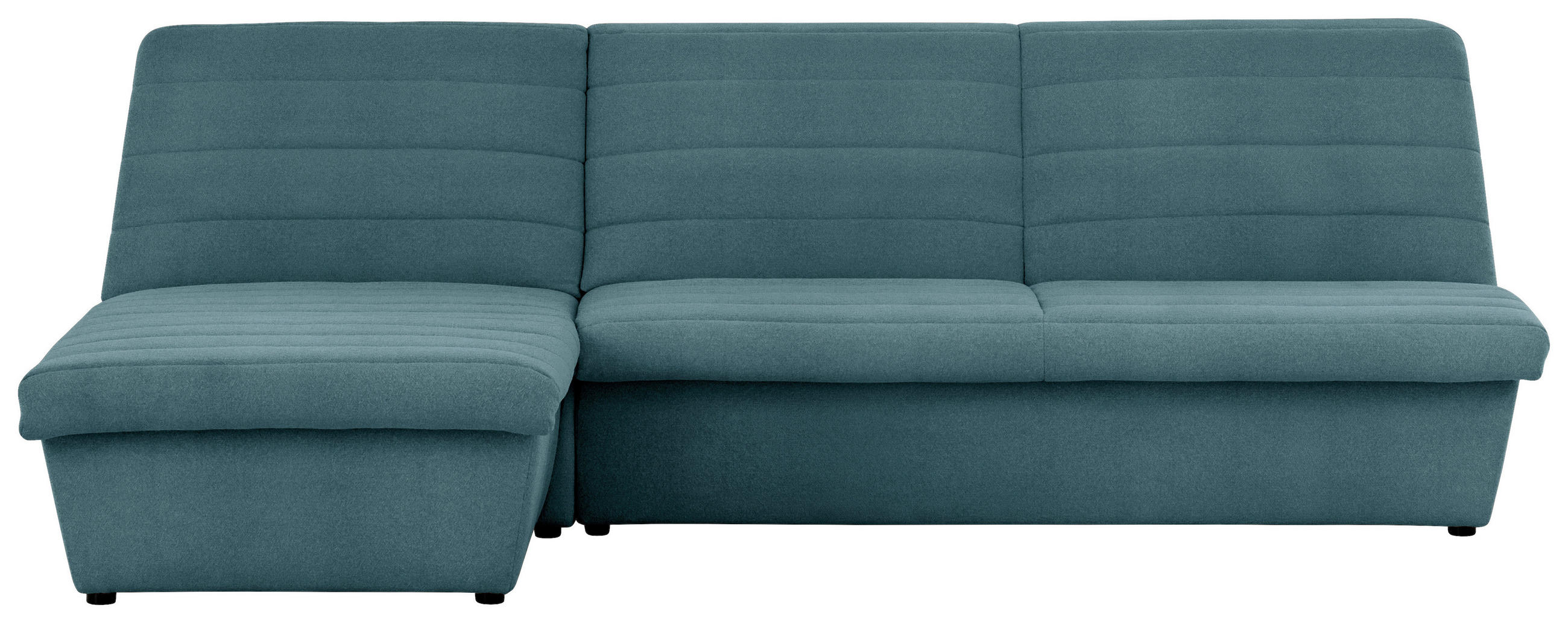 ECKSOFA in Webstoff Petrol 168/274 cm - Petrol/Schwarz, Design, Kunststoff/Textil (168/274cm) - LOOKS by W.Joop