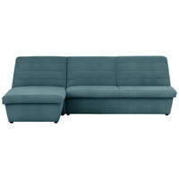 ECKSOFA Looks VIII Petrol Webstoff  - Petrol/Schwarz, Design, Kunststoff/Textil (168/274cm) - LOOKS by W.Joop