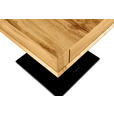 COUCHTISCH in Metall, Holzwerkstoff 70/70/46,5-66 cm  - Eichefarben/Schwarz, Design, Holzwerkstoff/Metall (70/70/46,5-66cm) - Carryhome