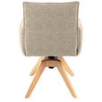 ARMLEHNSTUHL  in Webstoff  - Eichefarben/Beige, Design, Holz/Textil (57/86/65cm) - Valnatura