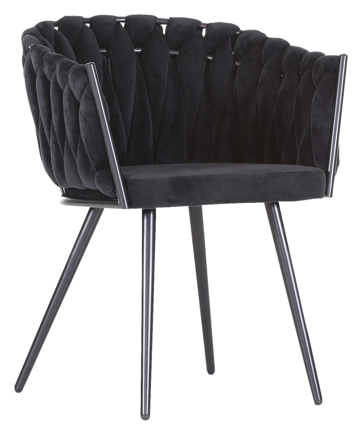 KAROSSZÉK Fekete  - Fekete, Lifestyle, Fém/Textil (60/78/55cm) - Ambia Home