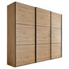 SCHWEBETÜRENSCHRANK in Eiche Artisan  - Schwarz/Eiche Artisan, Holzwerkstoff/Metall (298/222/68cm) - Moderano