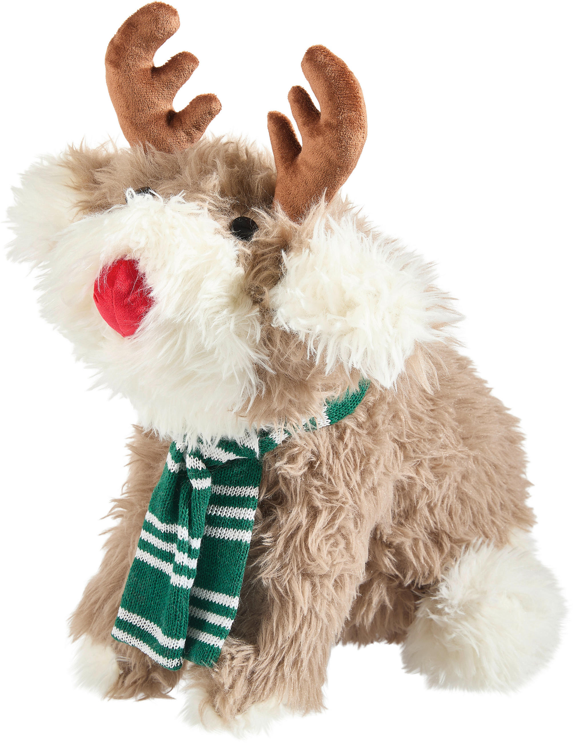 ZIERKISSEN PUFFEL 40/45 cm  - Braun/Weiß, Design, Textil (40/45cm) - X-Mas