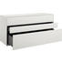 LOWBOARD lackiert Weiß - Schwarz/Weiß, Design (128/64/45cm) - Hülsta - Now