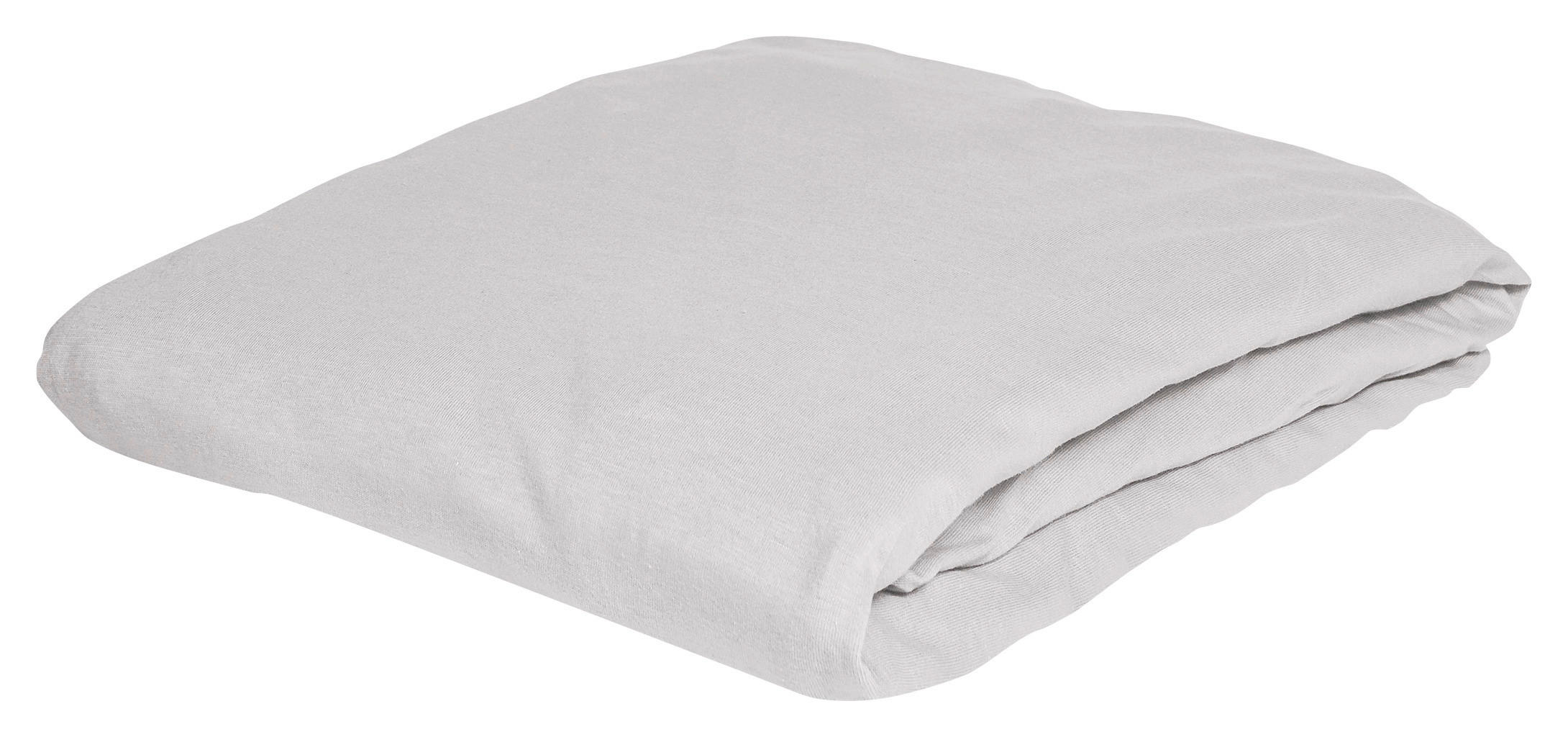 SPANNBETTTUCH Biber  - Silberfarben, KONVENTIONELL, Textil (100/200cm) - Bierbaum