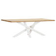 TISCHPLATTE      - Eichefarben, Design, Holz (220/100/4cm) - Landscape