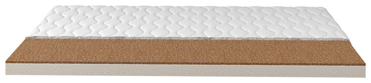 KOMFORTSCHAUMMATRATZE 80/200 cm Höhe ca. 10 cm 7 -Zonen - Weiß, Basics, Textil (80/200cm) - Xora