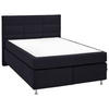 BOXSPRINGBETT 140/200 cm  in Graphitfarben  - Alufarben/Graphitfarben, Konventionell, Textil/Metall (140/200cm) - Dieter Knoll