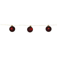 LICHTERKETTE  - Transparent/Rot, Basics, Kunststoff/Metall (160/6/6cm) - Eglo