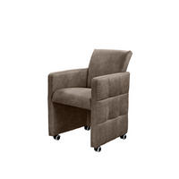 STOLICA S NASLONOM ZA RUKE  taupe  drvo, tekstil, drvni materijal      - taupe, Moderno, drvni materijal/drvo (64/90/72cm) - Livetastic
