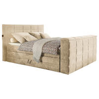 BOXSPRINGBETT 180/200 cm  Sandfarben  - Sandfarben, Konventionell, Textil (180/200cm) - Carryhome