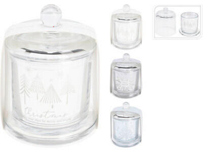 LUMÂNARE PARFUMATĂ - Basics, sticlă/materiale naturale (40.5/30.5/15.5cm)