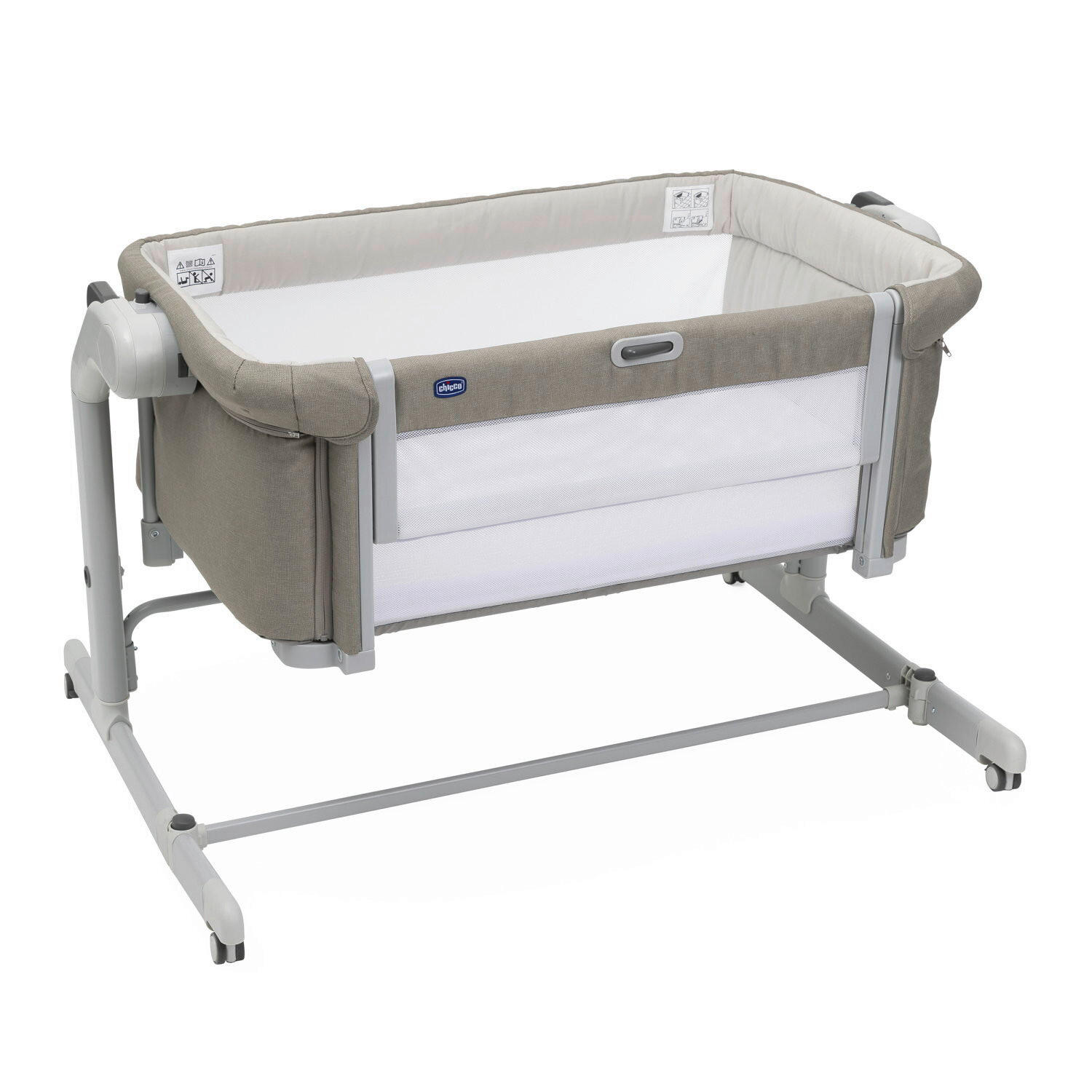 BEISTELLBETT Next2Me Magic Evo   - Taupe, Basics (99/73,5/64/80cm) - Chicco