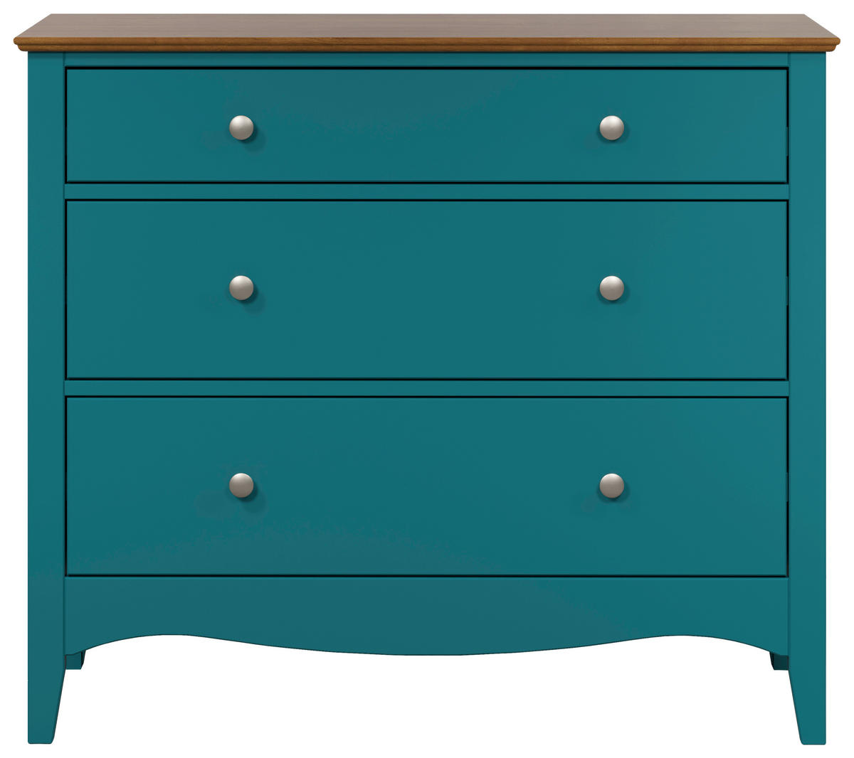 KOMMODE  in 100/86/42 cm  - Blau/Dunkelbraun, LIFESTYLE, Holz/Holzwerkstoff (100/86/42cm)