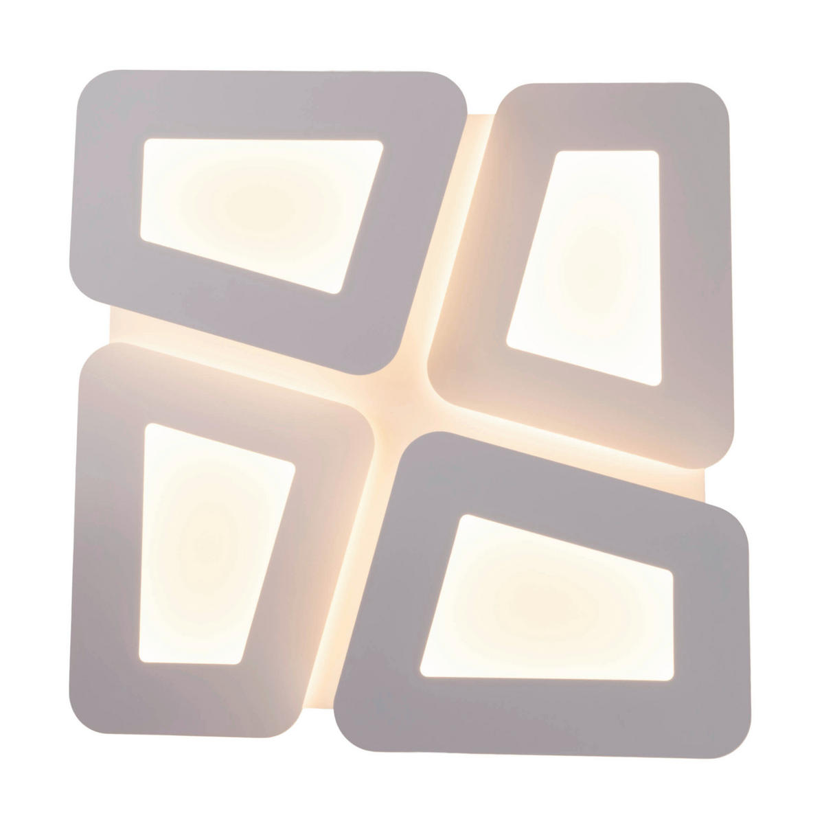 LED-DECKENLEUCHTE 50/50/7,5 cm   - Weiß, Design, Kunststoff/Metall (50/50/7,5cm) - Näve