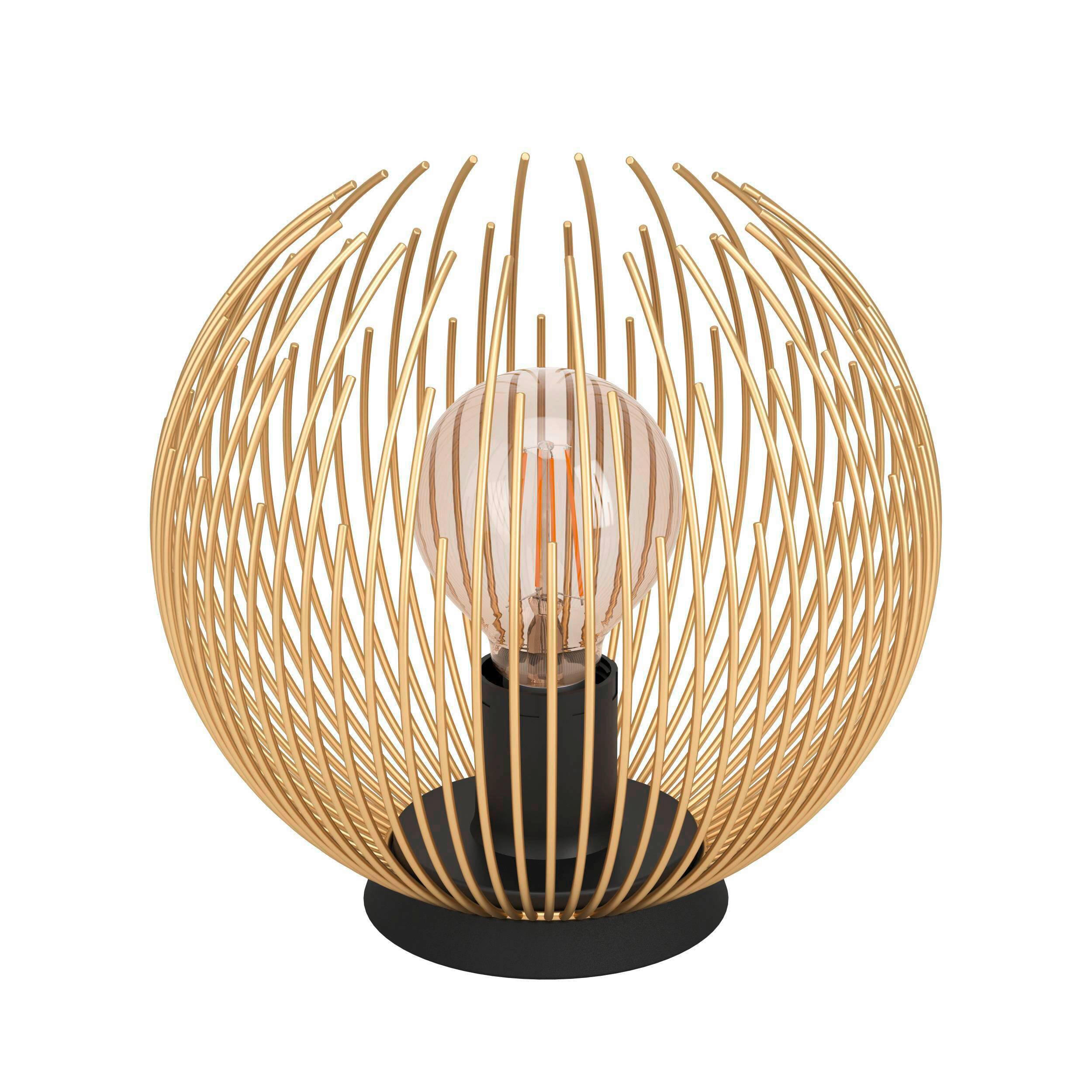 Eglo Tischleuchte Venezuela Schwarz, Gold