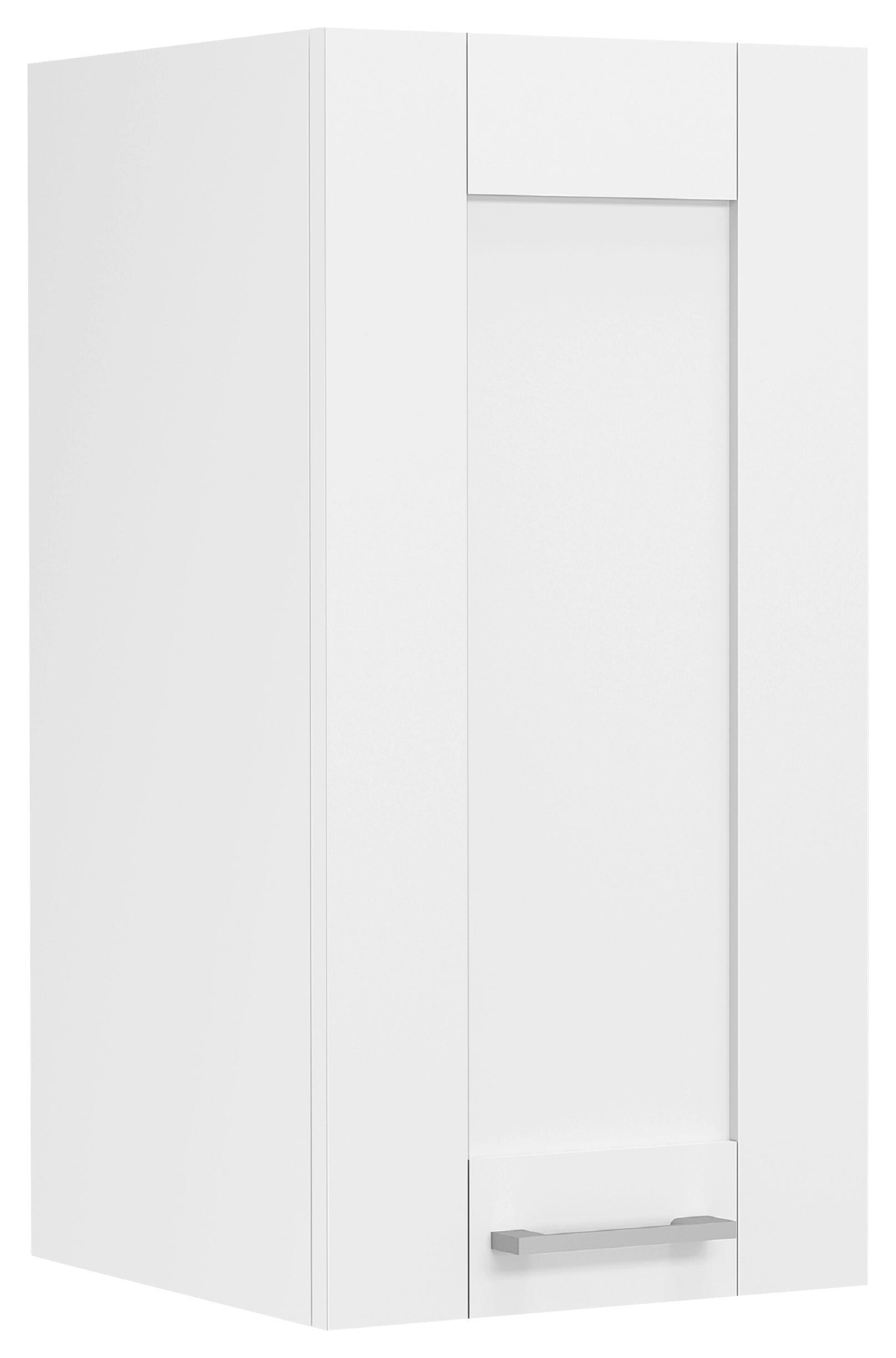 VÄGGSKÅP 30/60/31 cm  i vit  - vit/silver, Trend, trämaterial/plast (30/60/31cm) - MID.YOU