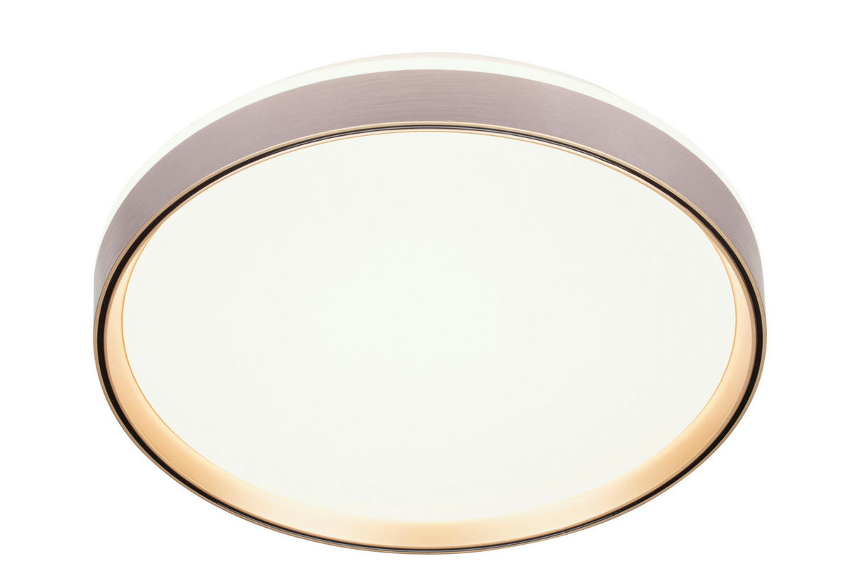 LED-DECKENLEUCHTE 38 cm  - Messingfarben/Schwarz, Trend, Kunststoff/Metall (38cm) - Novel