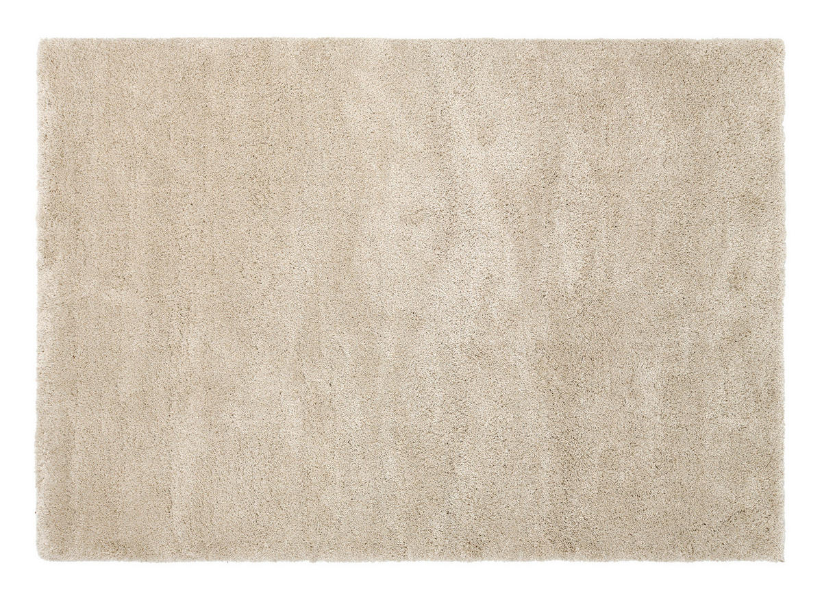HOCHFLORTEPPICH 120/170 cm Longo Creme, Beige  - Beige/Creme, Design, Textil (120/170cm) - Novel