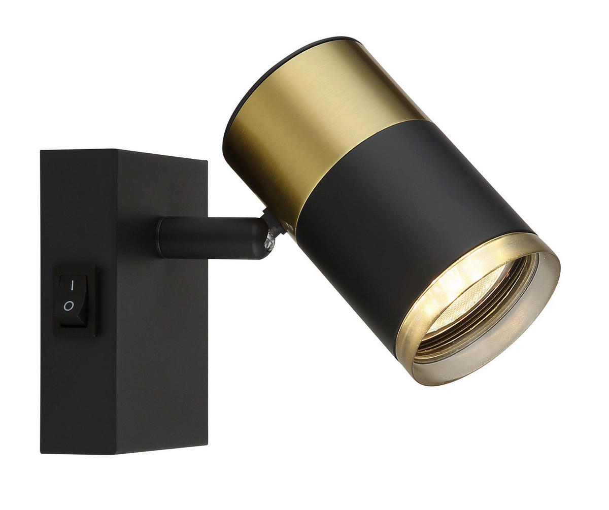 STRAHLER 7/9 cm   - Schwarz/Kupferfarben, Design, Kunststoff/Metall (7/9cm) - Globo