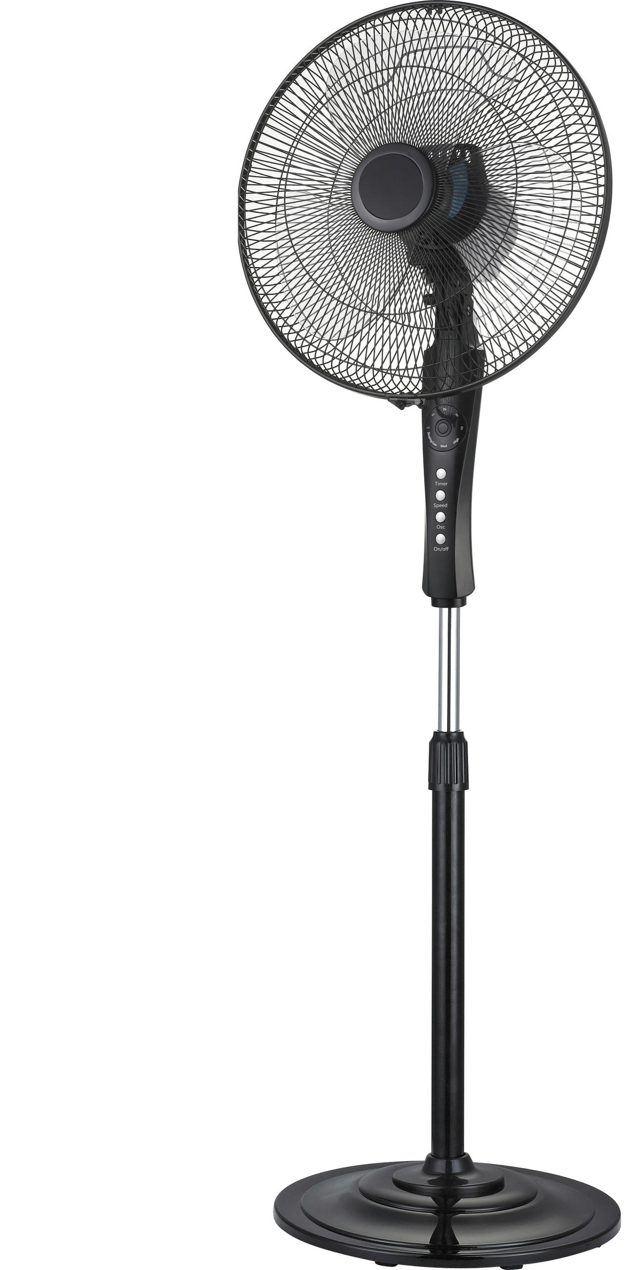VENTILATOR PODNI  crna     - crna, Basics, metal/plastika (43/40/90-125cm) - Mican