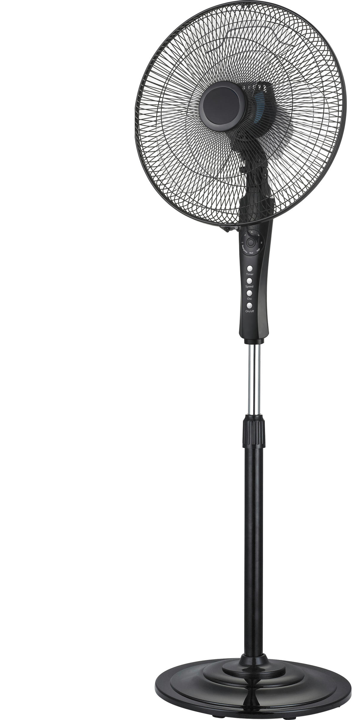 VENTILATOR PODNI  crna     - crna, Basics, metal/plastika (43/40/90-125cm) - Mican