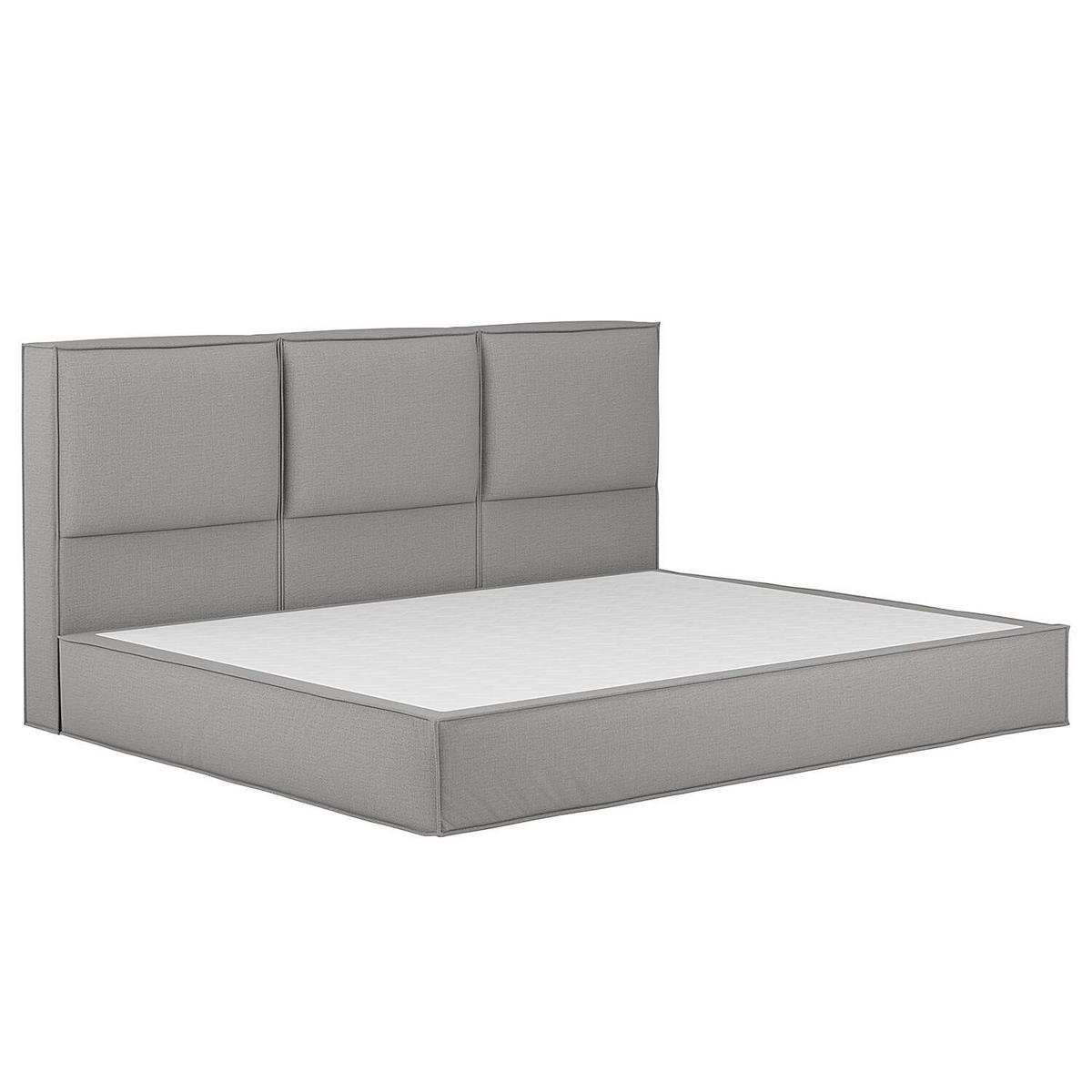 BOXSPRINGBETT 270/200 cm  in Hellgrau  - Hellgrau, Design, Textil (270/200cm) - home24