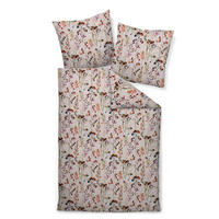 BETTWÄSCHE 2-teilig Makosatin 135/200 cm  - Beige, Design, Textil (135/200cm) - Janine