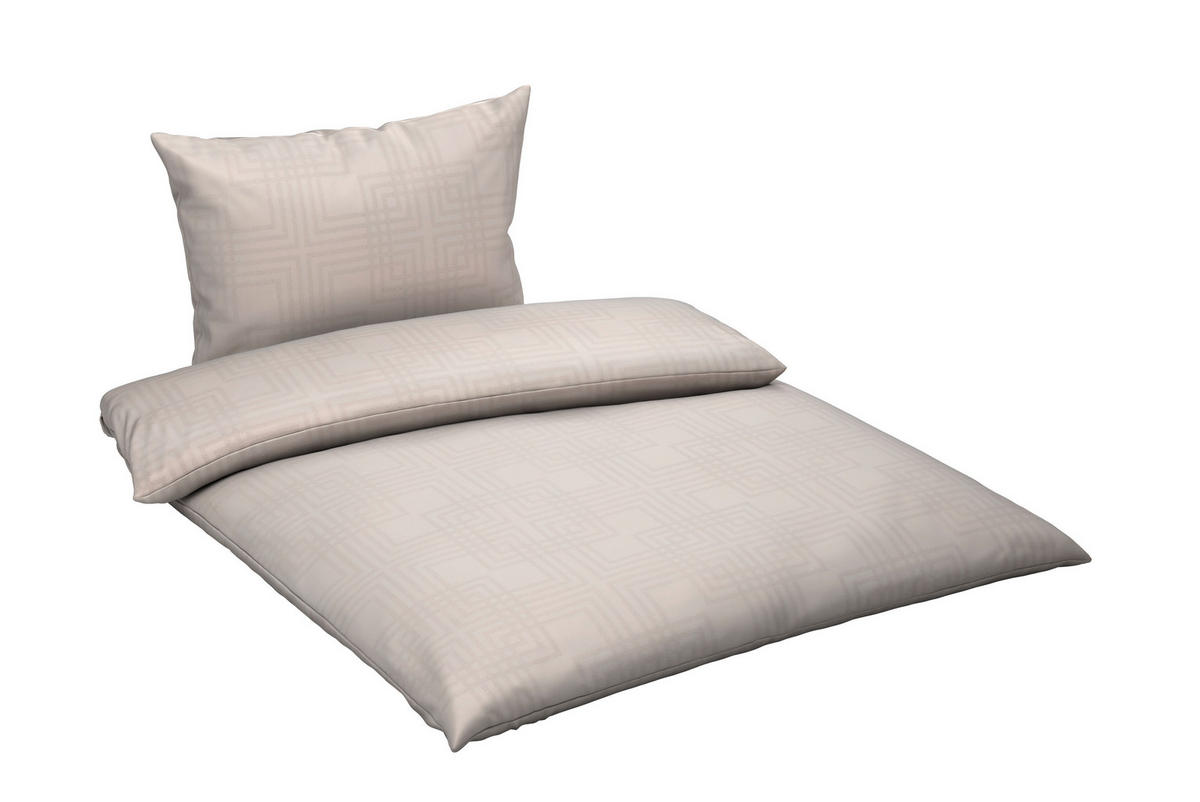 BETTWÄSCHE 3-teilig Satin 140/200 cm  - Beige, Basics, Textil (140/200cm) - Fleuresse