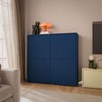 HIGHBOARD  124,5/121,5/34,9 cm  - Dunkelblau/Grau, MODERN, Holzwerkstoff/Kunststoff (124,5/121,5/34,9cm) - Carryhome