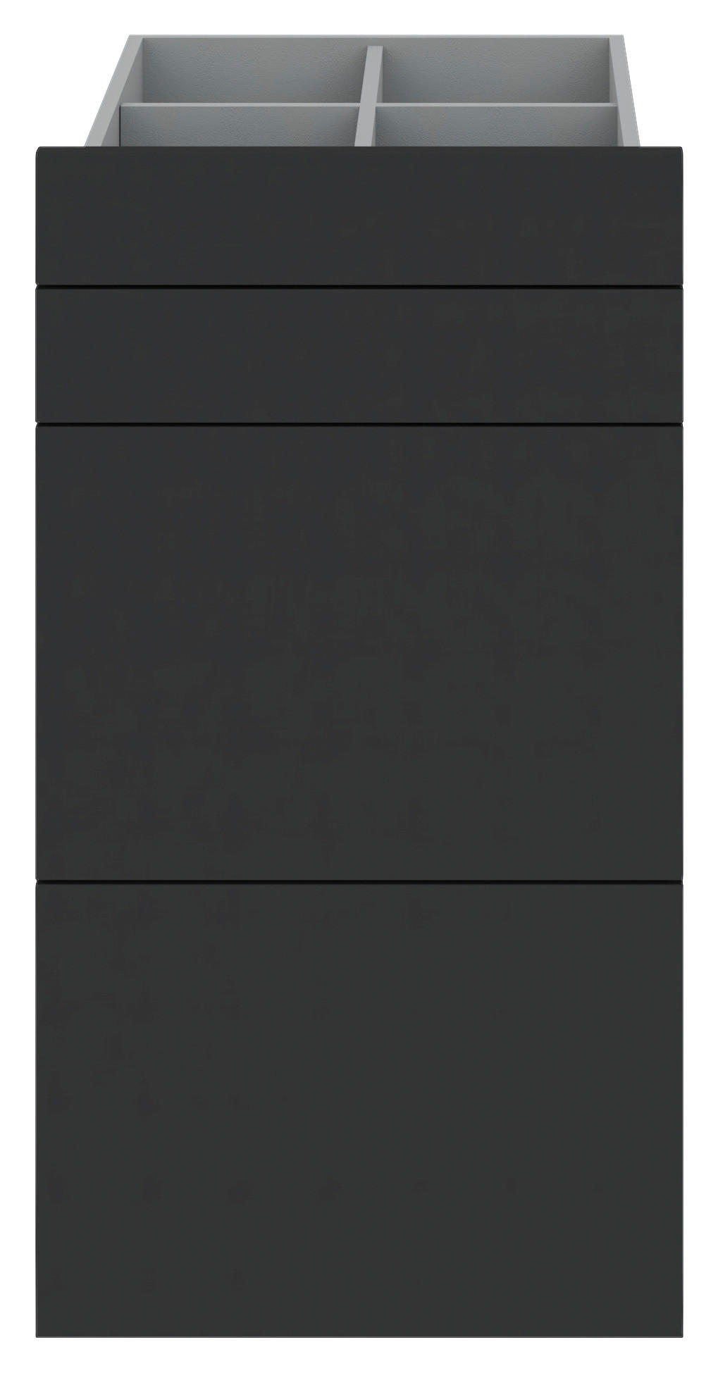SCHUBLADENSET 45,3/83/46,8 cm Anthrazit  - Anthrazit, KONVENTIONELL (45,3/83/46,8cm) - Hom`in