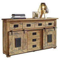 SIDEBOARD  in 150/90/45 cm  - Naturfarben, KONVENTIONELL, Holz/Metall (150/90/45cm) - Livetastic