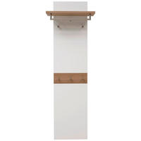 GARDEROBENPANEEL  in 45-60/187/28 cm  - Weiss/Eichefarben, Design, Holz/Holzwerkstoff (45-60/187/28cm) - Dieter Knoll