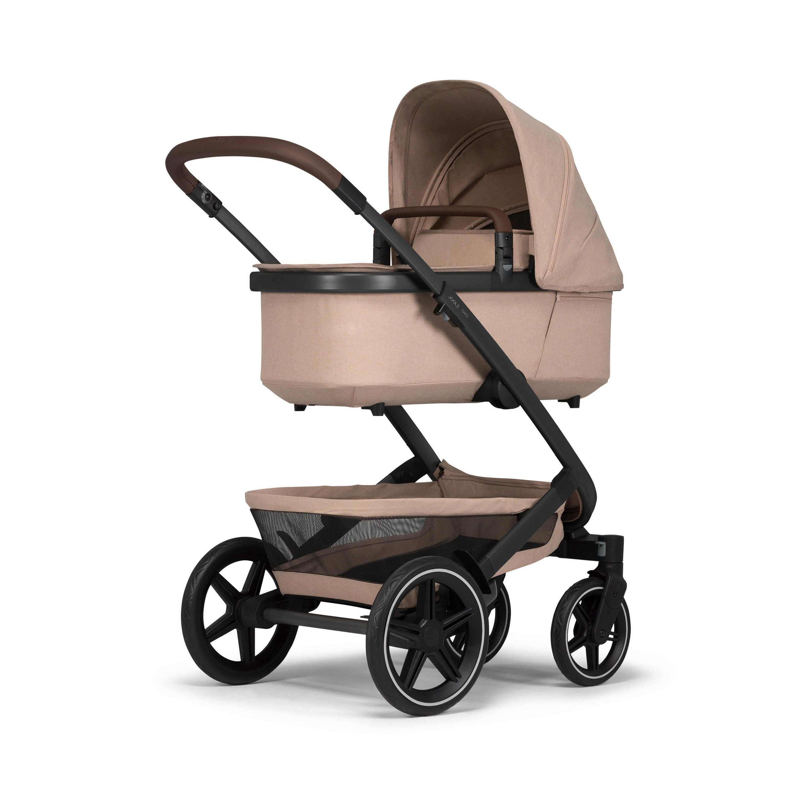 KINDERWAGENSET  Geo3 Mono  Sandy Taupe  - Sandfarben/Grau, Basics, Textil/Metall (60/92-113/77-105cm) - Joolz