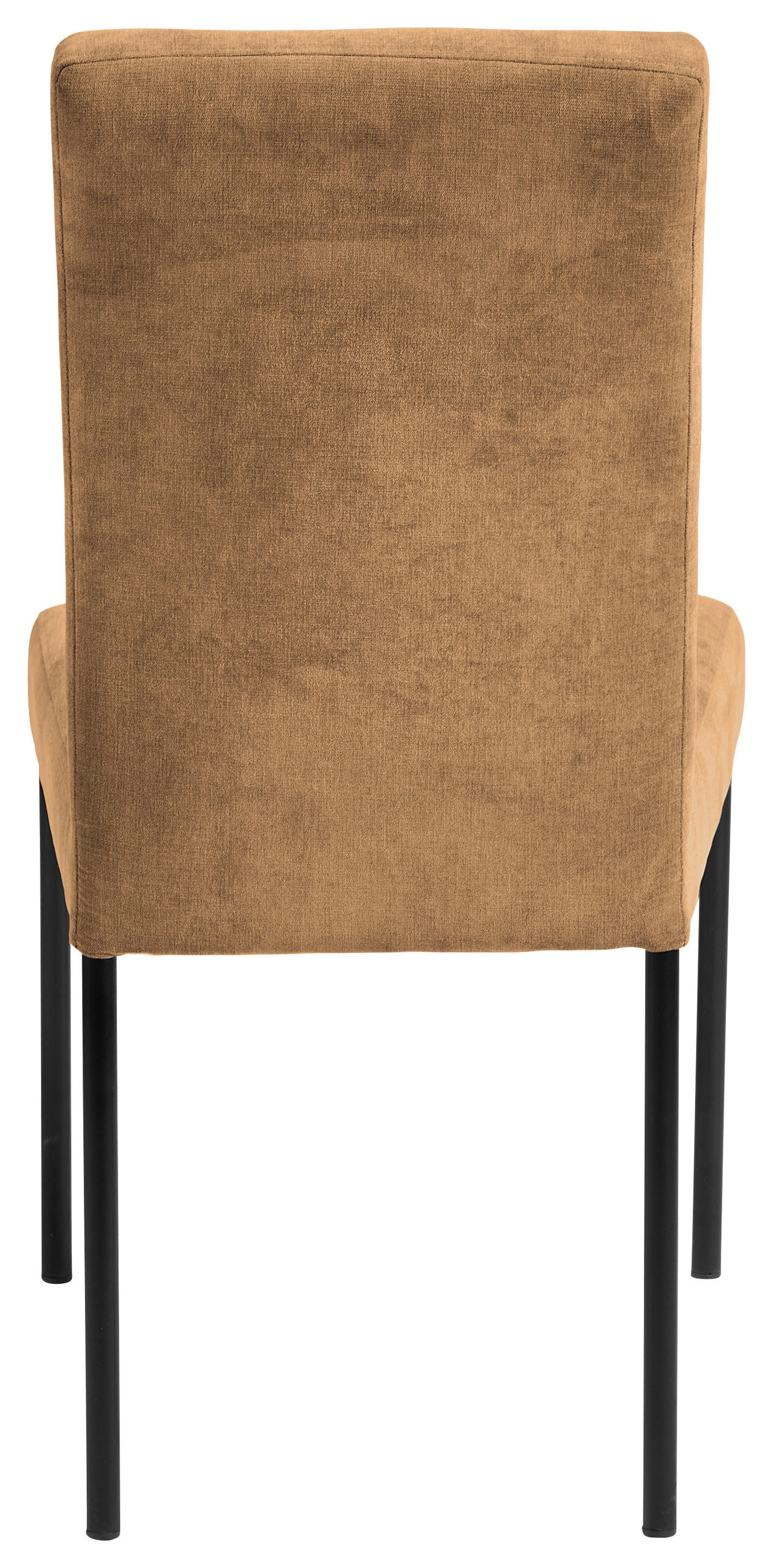 STUHL Webstoff Orange, Schwarz Eisen - Schwarz/Orange, Design, Textil/Metall (46/91/61cm) - Xora