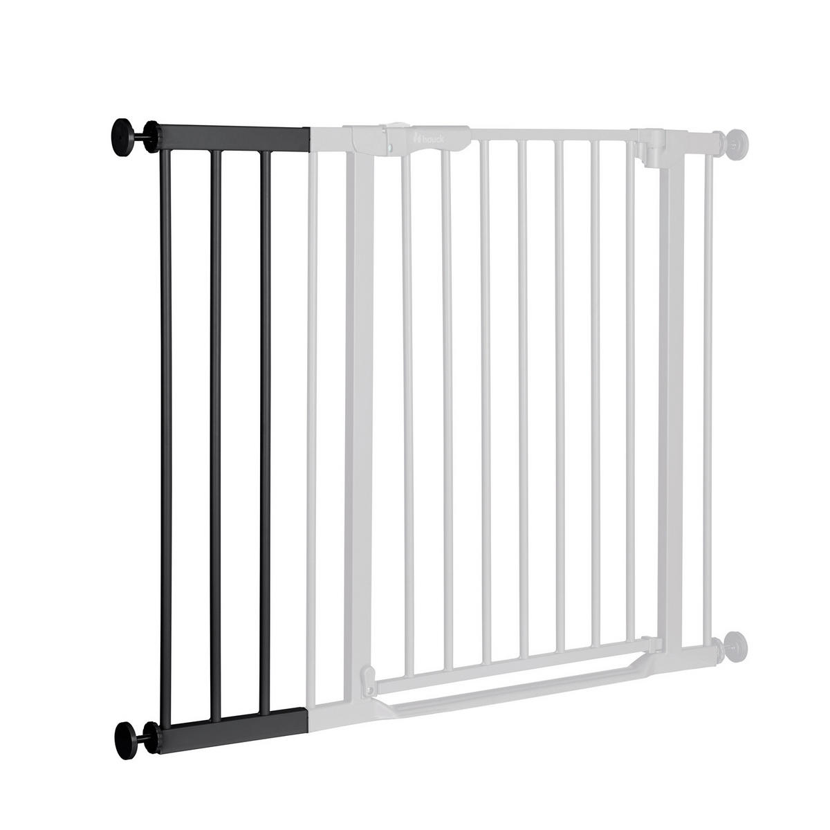 SCHUTZGITTERVERLÄNGERUNG  - Schwarz, Basics, Kunststoff/Metall (21/77/2cm) - Hauck