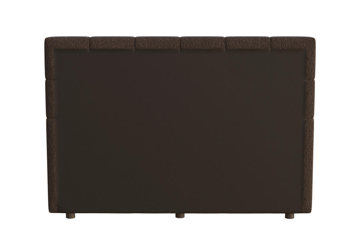 POLSTERBETT Braun 140/200 cm  - Schwarz/Naturfarben, MODERN, Holz/Textil (140/200cm) - MID.YOU
