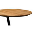 BEISTELLTISCH 50/50/49 cm Wildeiche massiv Anthrazit, Wildeiche  - Wildeiche/Anthrazit, Design, Holz/Metall (50/50/49cm) - Xora