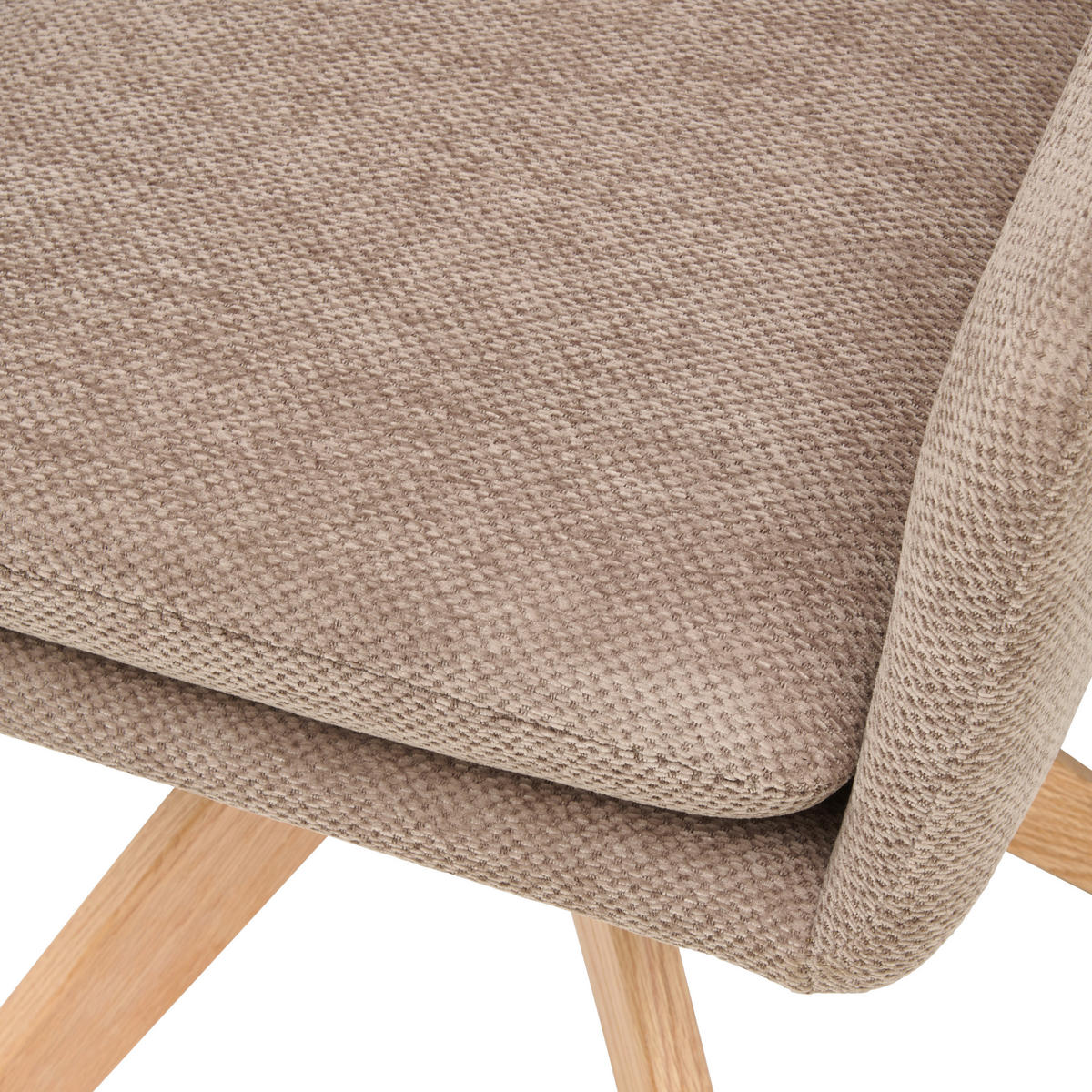 ARMLEHNSTUHL in Holz, Metall, Textil Braun  - Braun/Naturfarben, KONVENTIONELL, Holz/Textil (59/89/65cm) - Livetastic