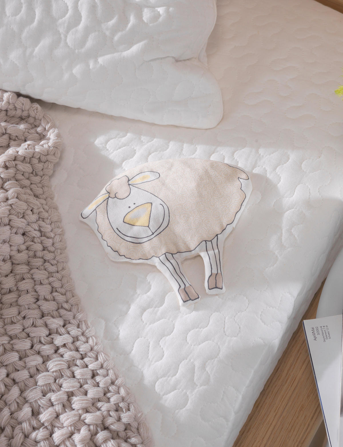 KIRSCHKERNKISSEN Baby-Tröste-Tiere  - Beige, Basics, Naturmaterialien/Textil (19/18cm) - Theraline