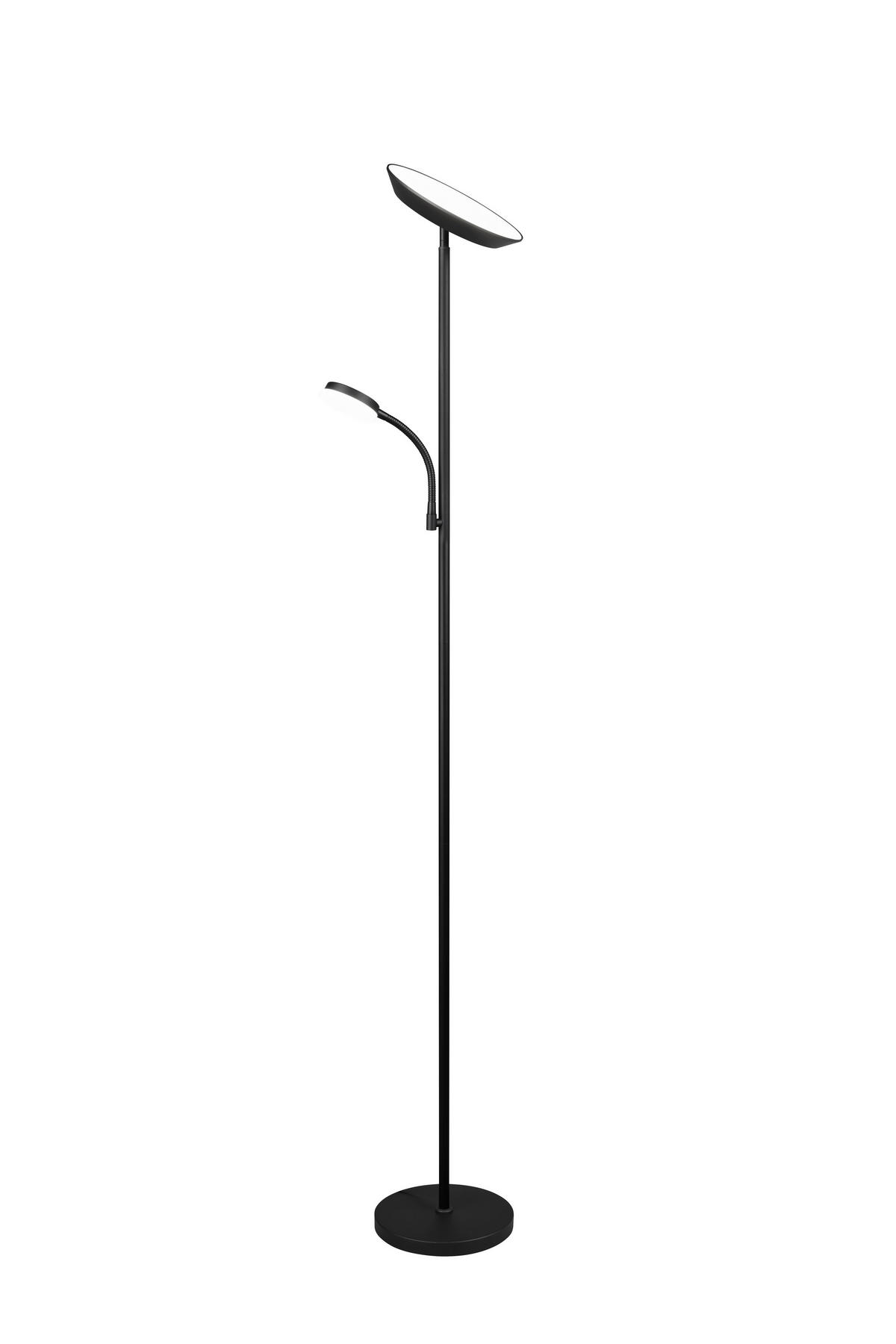 PODNA LED LAMPA - crna, Osnovno, metal (25/178cm)