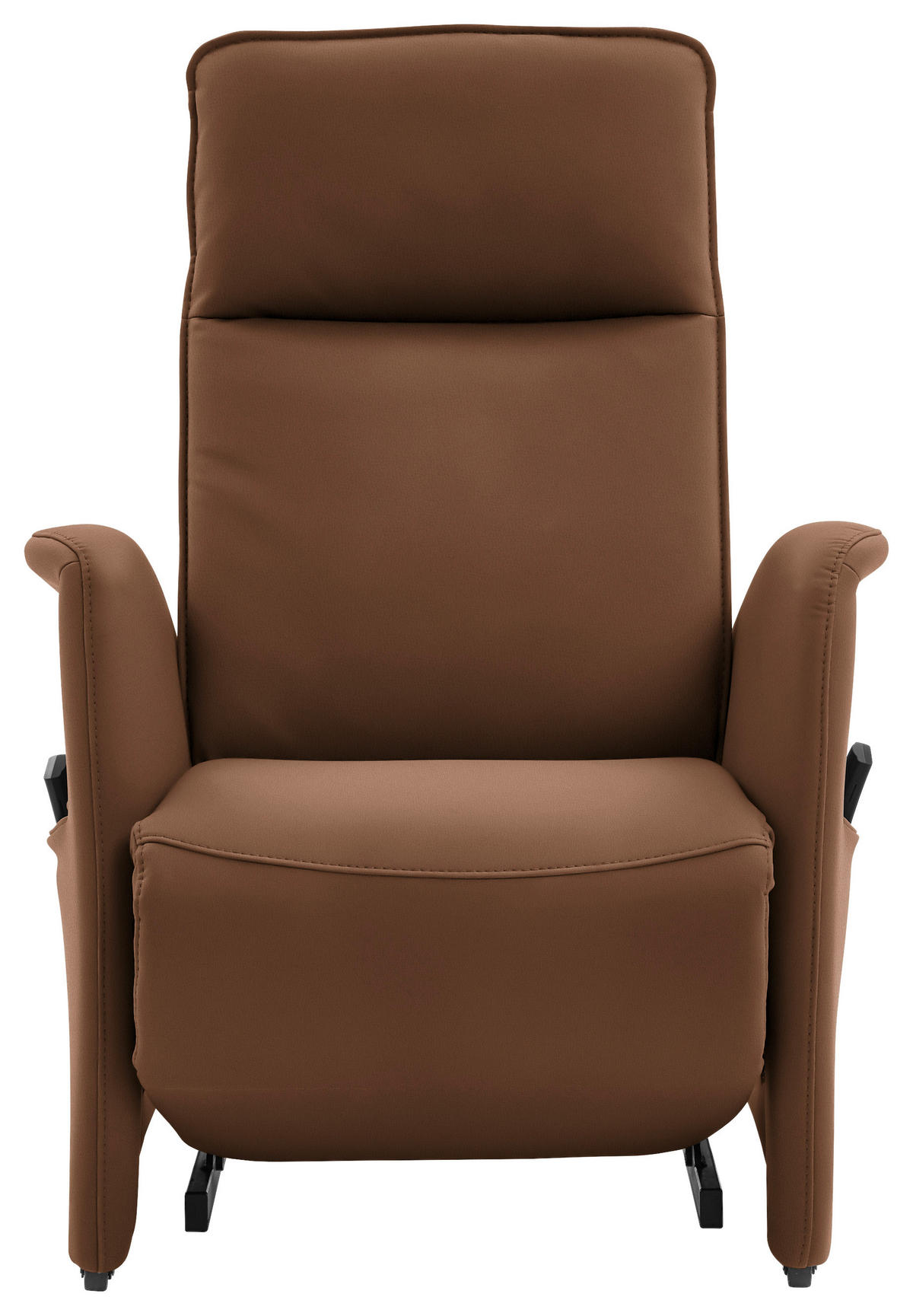 FERNSEHSESSEL in Braun  - Schwarz/Braun, Design, Leder/Kunststoff (79/114/87-176cm) - Valdera