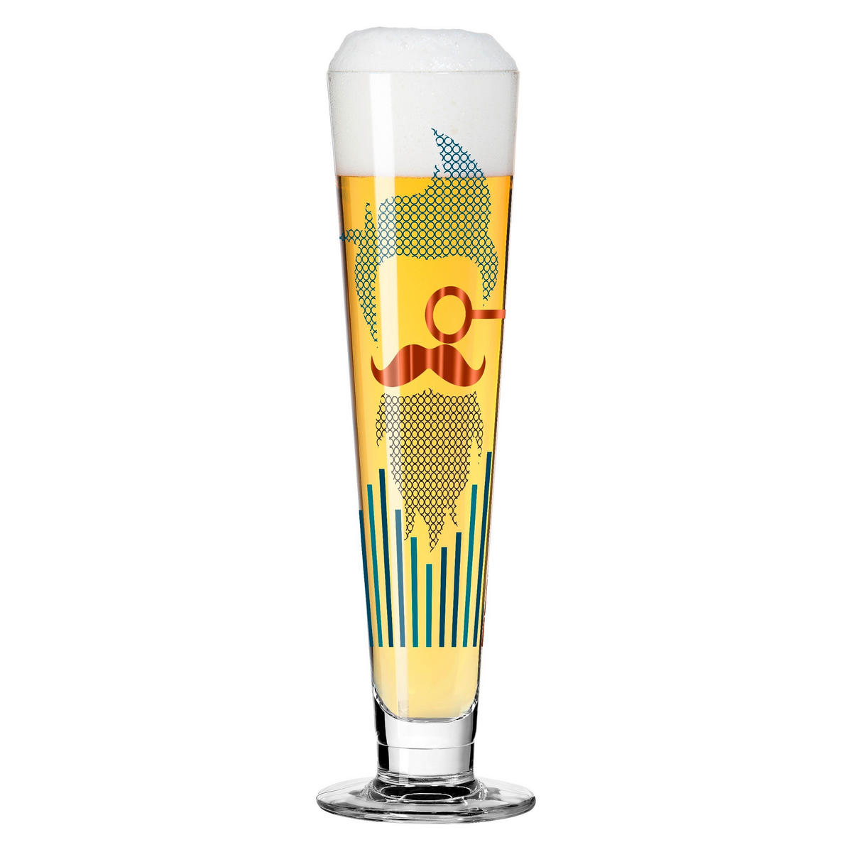 BIERGLAS 385 ml  - Türkis/Blau, LIFESTYLE, Glas (7,5/7,5/24,9cm) - Ritzenhoff