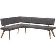 ECKBANK 170/180 cm  in Grau, Wildeiche  - Wildeiche/Eichefarben, Design, Holz/Textil (170/180cm) - Venda