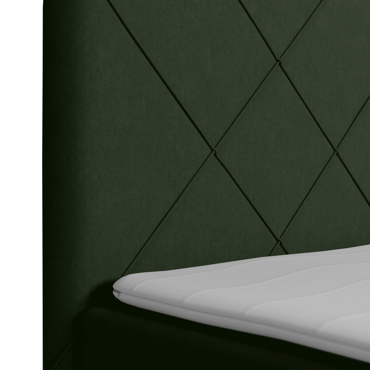 BOXSPRINGBETT 180/200 cm  in Grün  - Schwarz/Grün, Modern, Holz/Kunststoff (180/200cm) - MID.YOU
