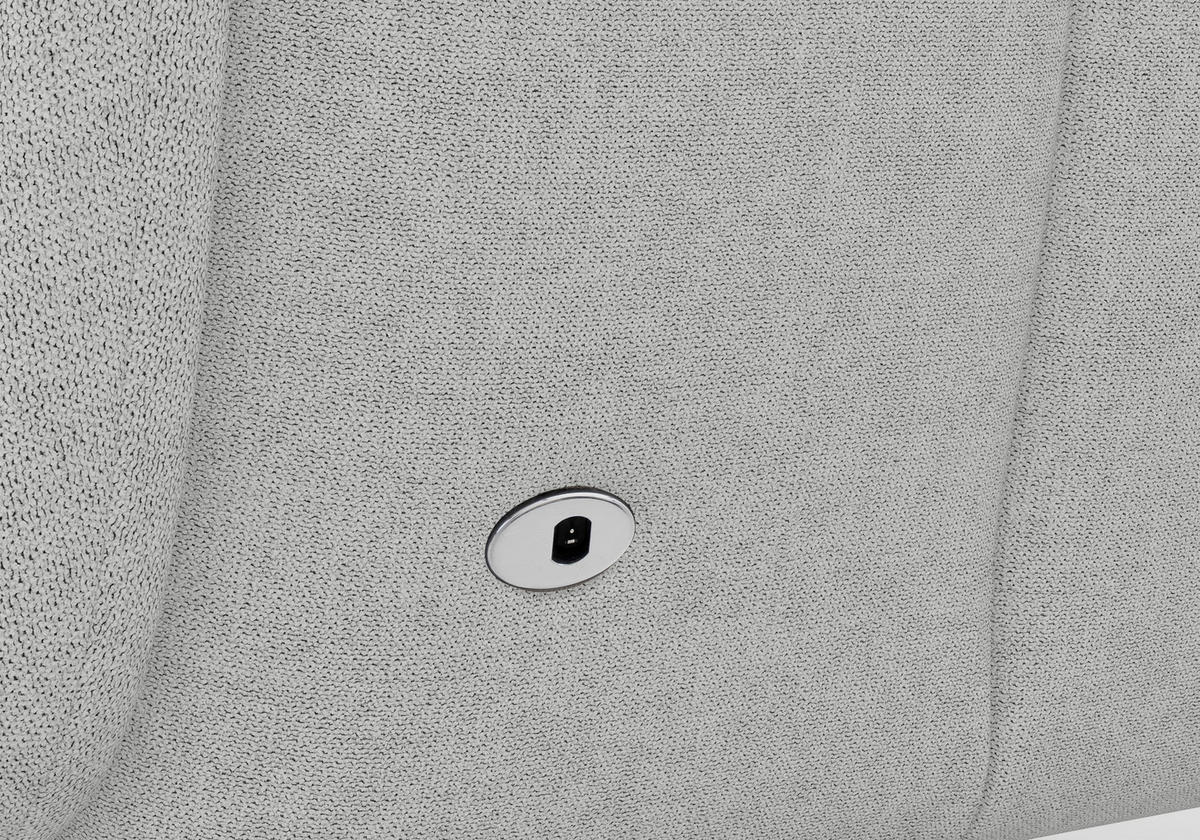 SESSEL in Flachgewebe Hellgrau  - Hellgrau/Schwarz, Modern, Textil/Metall (74/112/82cm) - Sit & More