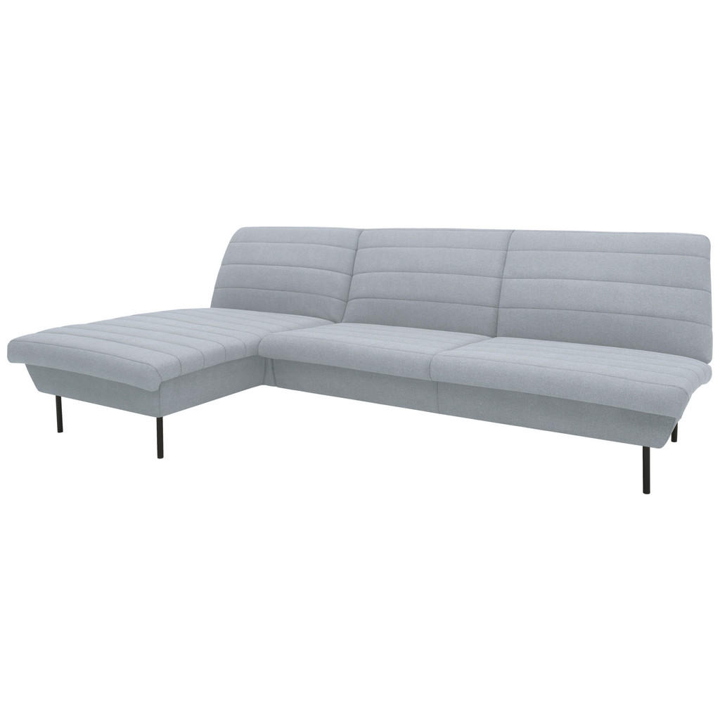 Thumbnail - Looks by W.Joop Ecksofa Looks IX, Hellblau, Textil, Uni, 2-Sitzer, nicht einzeln stellbar, L-Form, Ottomane links, 274x1...